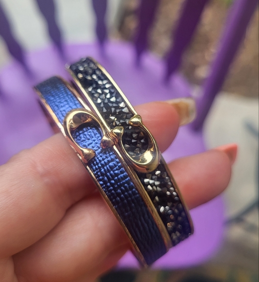 Jewelry - BRAND NEW Purple Black Irredecent Coach Bangle